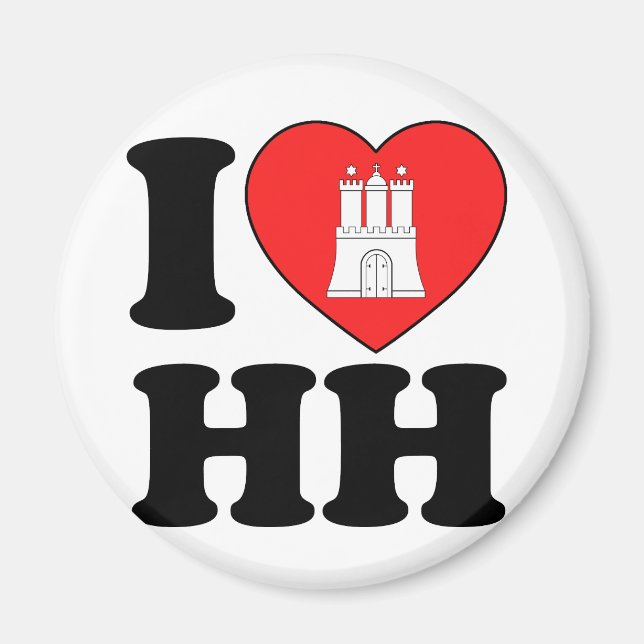 Íman I Love Hamburg (HH) (Frente)