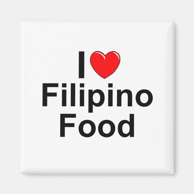 Íman I Love (Heart) Filipino Comida (Frente)