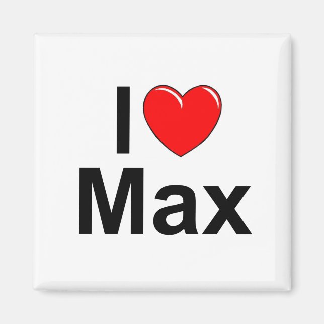 Íman I Love (Heart) Max (Frente)