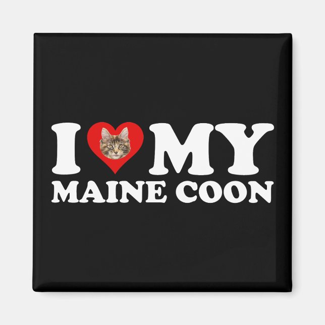 Íman I Love (Heart) My Maine Coon (Frente)