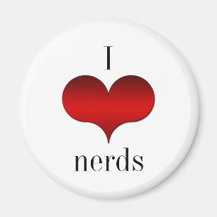 Íman I Love (Heart) Nerd Magnet
