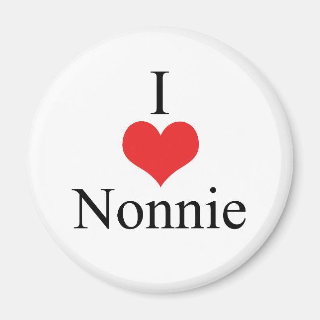Íman I Love (Heart) Nonnie (Frente)