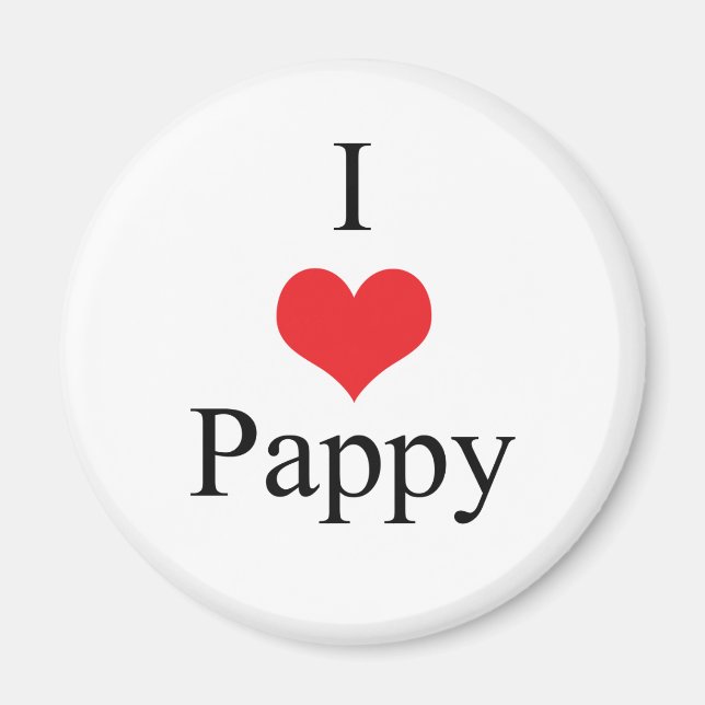 Íman I Love (Heart) Pappy (Frente)