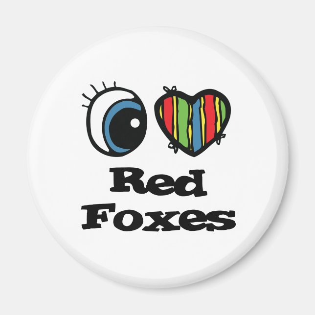 Íman I Love (Heart) Red Foxes (Frente)