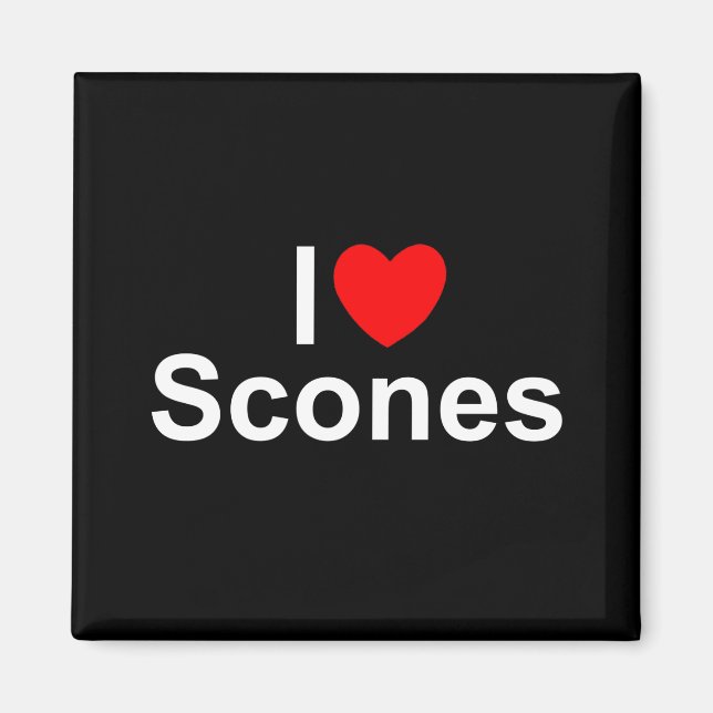 Íman I Love (Heart) Scones (Frente)