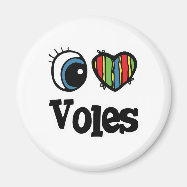 Íman I Love (Heart) Voles (Frente)