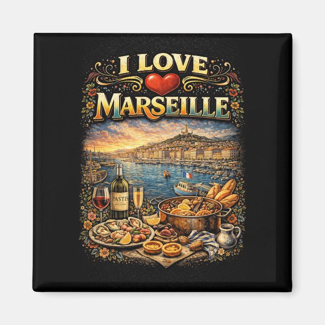 Íman I love Marseille (Frente)
