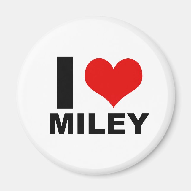 Íman I Love Miley (Magnet) (Frente)