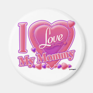 Íman I Love My Mommy pink/purple - heart