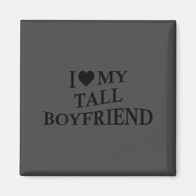 Íman I Love My Tall Boyfriend Funny Girlfriend On Back  (Frente)