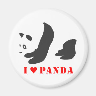 Íman I Love Panda (Preto)