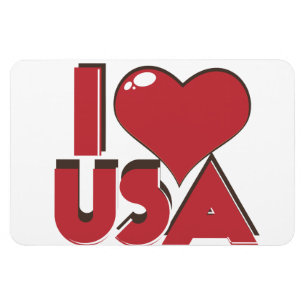 Íman I Love USA Retro 80s