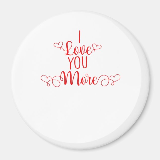 Íman I Love You More Minimal Romantic Style  (Frente)