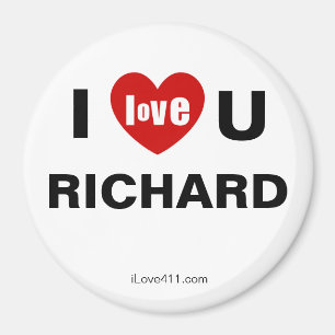Íman I Love You RICHARD Fridge Magnet