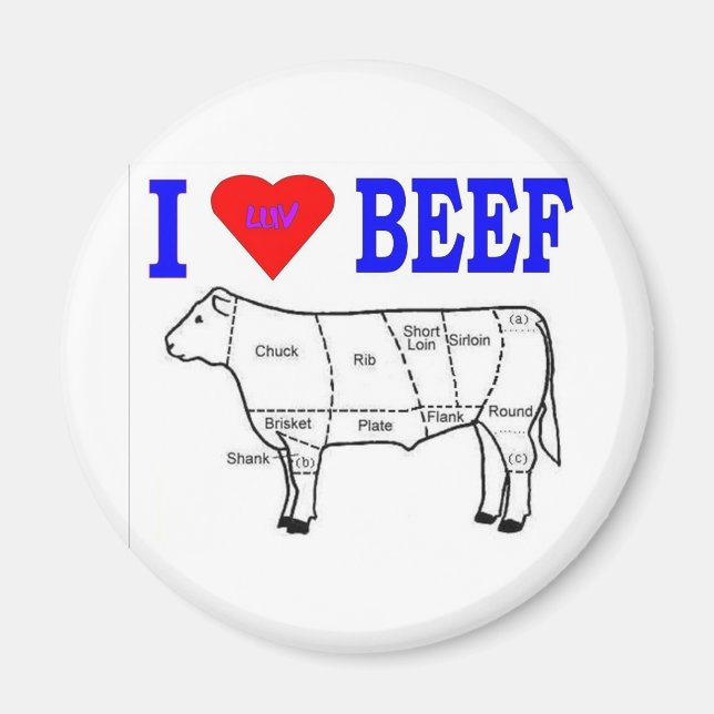 ÍMAN I LUV BEEF (Frente)