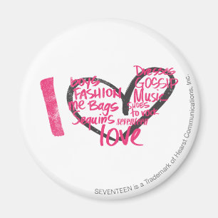 Íman I Magenta de Grafite Cardíaco