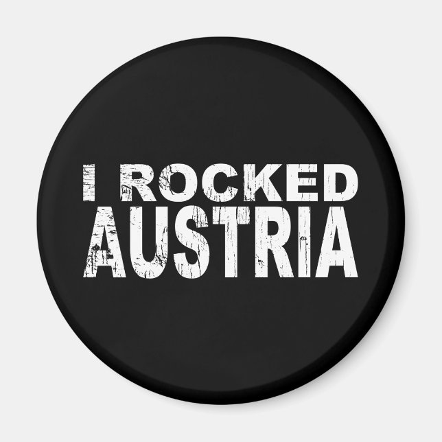 Íman I Rocked Austria (Frente)