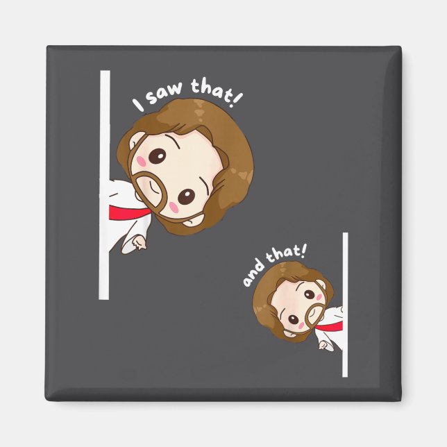 Íman I Saw That Karma Jesus Funny Saying Quote Meme Bib (Frente)