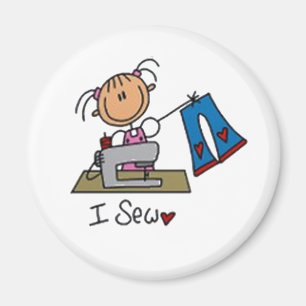Íman I Sew Stick Figure