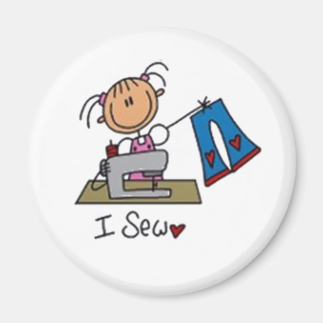 Íman I Sew Stick Figure (Frente)