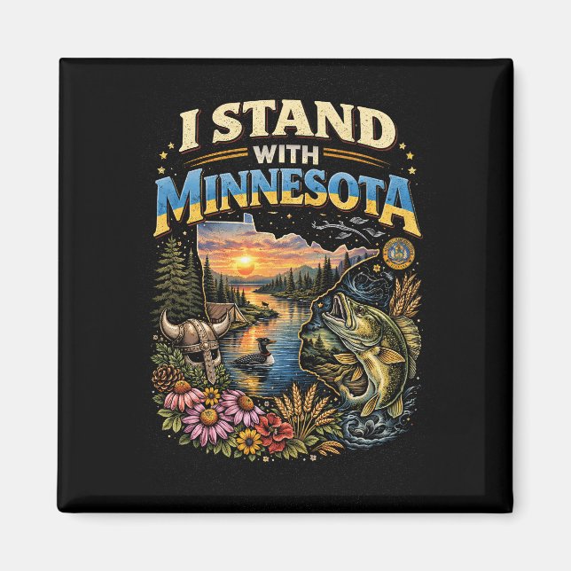 Íman I Stand With Minnesota (Frente)