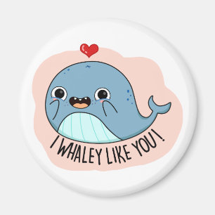 Íman I Whaley Like Yu Cute Whale Pun