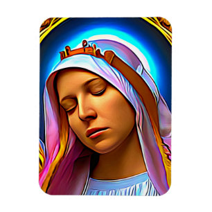 Íman IA Art da Virgem Abençoada Maria