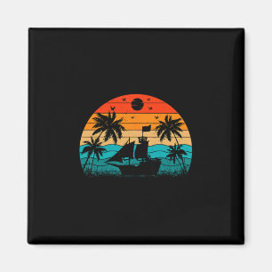 Íman Iate Divertido Retro Iatismo Viagem Familiar Capit