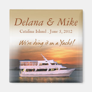 Íman Iate Náutico Destino Casamento Favor Keepsael