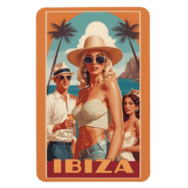 Íman Ibiza, Poster de viagens Espanha (Vertical)