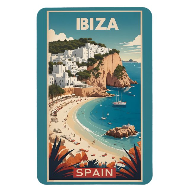 Íman Ibiza, Poster de viagens Espanha (Vertical)