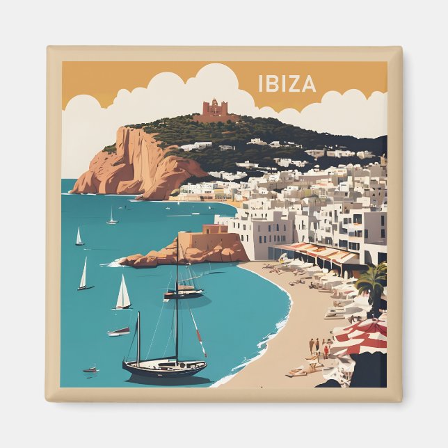 Íman Ibiza, Poster de viagens Espanha (Frente)