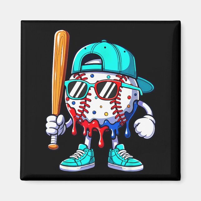Íman Ice Cream Drip Baseball Sts Baseball Lifestyle Boy (Frente)