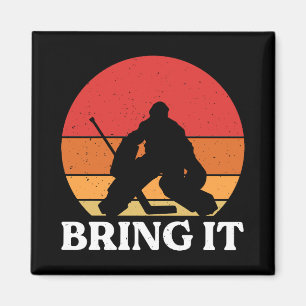 Íman Ice Hockey Goalie Traga