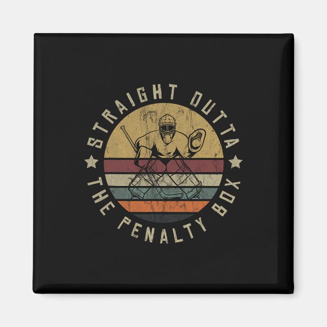 Íman Ice Hockey Player Goalie Jersey Puck Face Mask Tea (Frente)