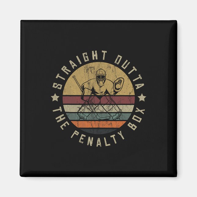 Íman Ice Hockey Player Goalie Jersey Puck Face Mask Tea (Frente)