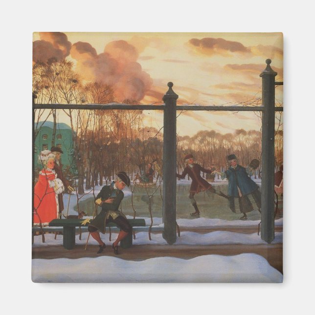Íman Ice Skating Rink em inverno (por Konstantin Somov) (Frente)