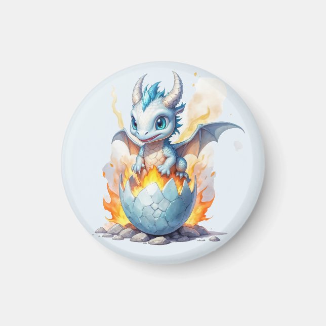 Íman Iceborn Dragon Hatchling Fantasy (Frente)