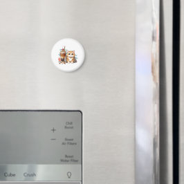 Íman Iced Coffee & Cat Art