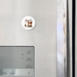 Íman Iced Coffee & Cat Art