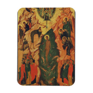 Íman Ícone Batismo do Cristo de Jesus Bizantino