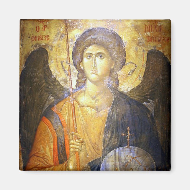 Íman Ícone Cristão Archangel Gabriel Ortodox (Frente)