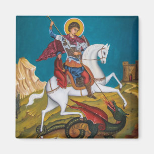 Íman Ícone Cristão George Orthodox