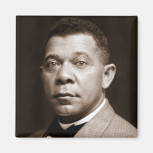 Íman Ícone da História Negra: Booker T Washington, Retr