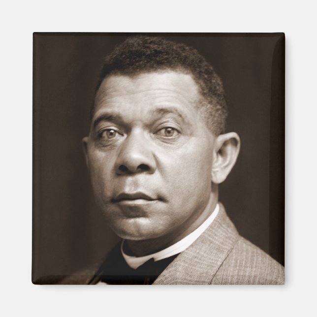 Íman Ícone da História Negra: Booker T Washington, Retr (Frente)