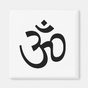 Íman Ícone de contorno Om Aum, Símbolo de Hinduísmo,