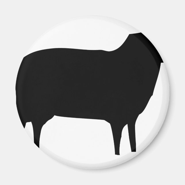 Íman ícone de ovelha negra (Frente)