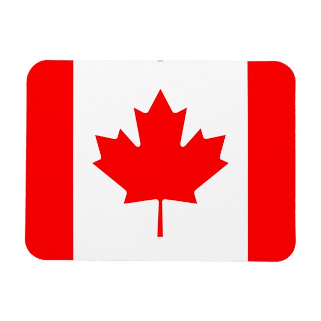 Íman Ícone de Símbolo de Nação Canadá Flag Maple Leaf O (Horizontal)