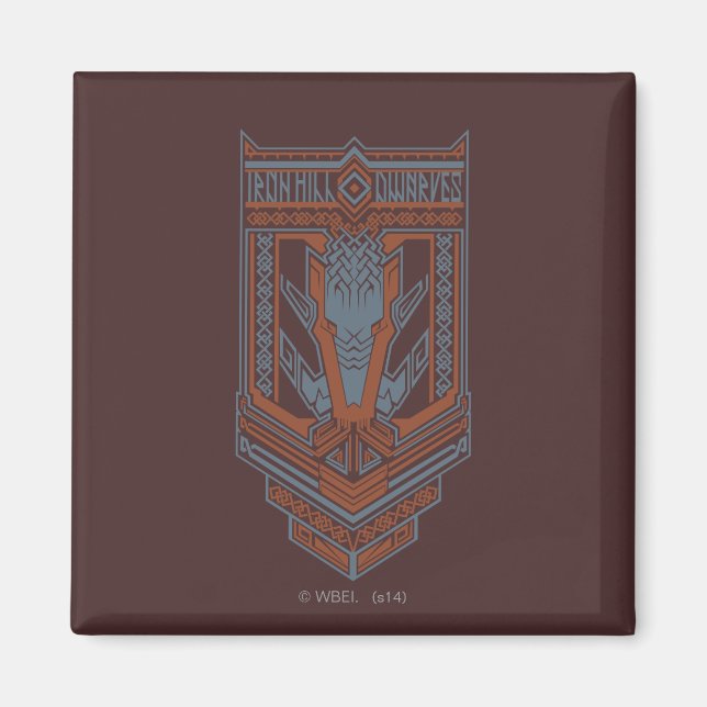 Íman Ícone do Escudo Ironhill Dwarves (Frente)