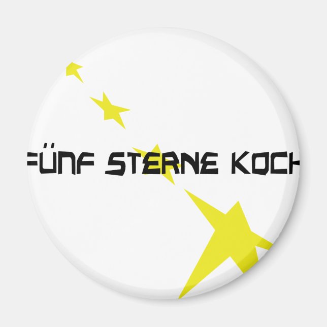 Íman ícone do Fünf Sterne Koch (Frente)